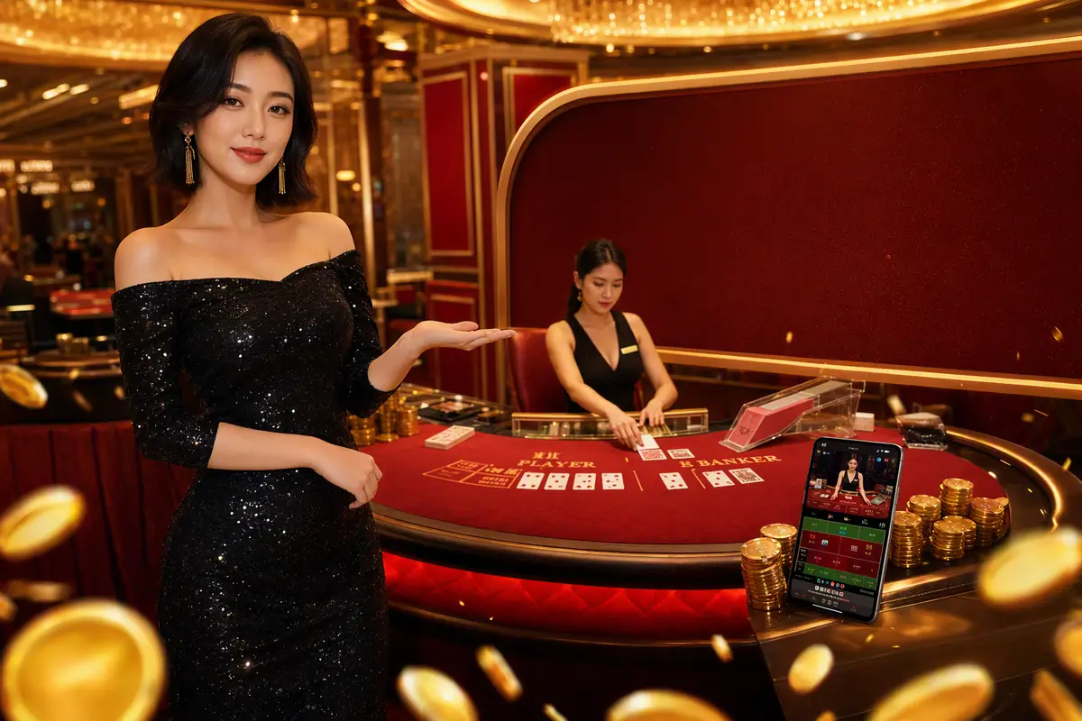 inak918 Casino meja baccarat live dealer